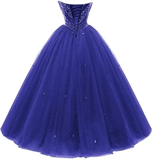 

ANGELSBRIDEP Sweetheart Quinceanera Dresses Luxury Crystals Beaded Vestidos De 15 Anos Abendkleider Princess Party Gowns Hot