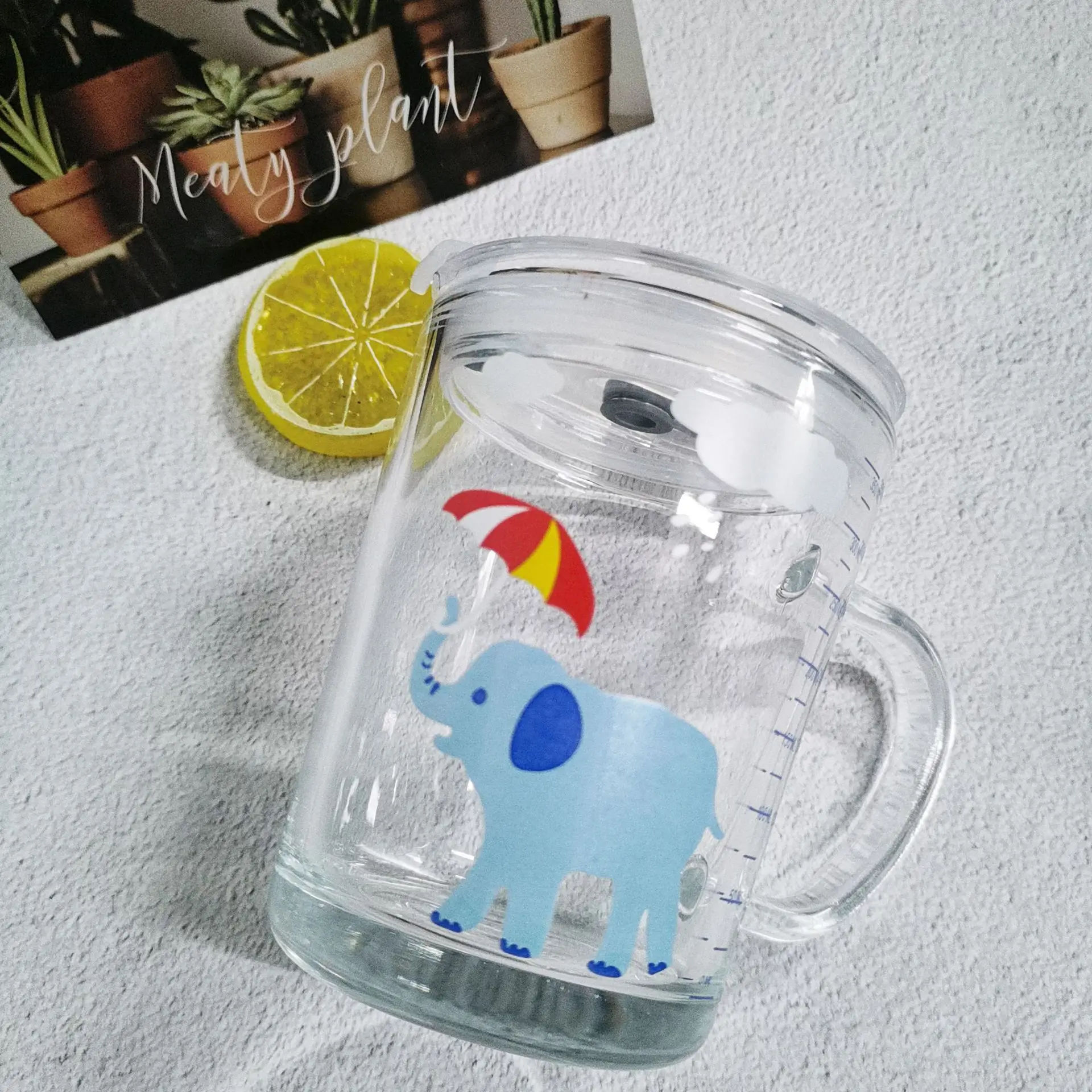 Непротекающие чашки для детей чашка младенцев питьевой воды мультяшное стекло с