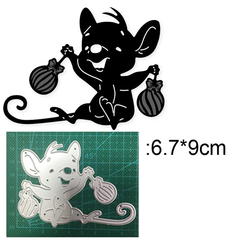 

Animals Mouse Lantern New 2021 Metal Cutting Dies for Scrapbooking Paper and Card Making Decorative Embossing Die Cut Craft dies