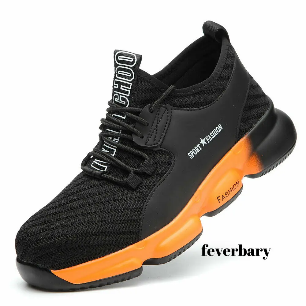 

Drop Ship approved Men's Steel Toe Protective Anti Smashing Work Shoes Men Anti Slip Puncture Proof Safety Shoes
