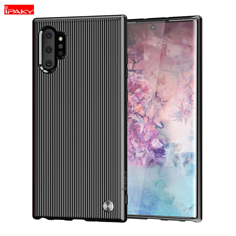 Чехол для Samsung Galaxy Note 10 Plus мягкий силиконовый резиновый противоударный чехол