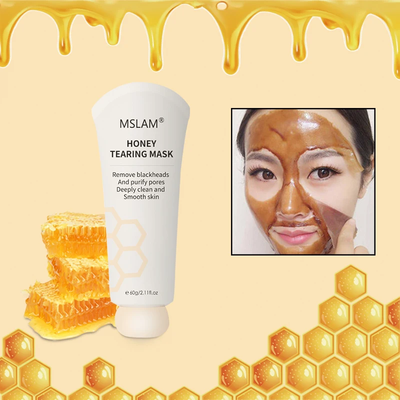 MSLAM Мёд срывая грязи черноголовых удаления лица глубокие маски очищение мягкий