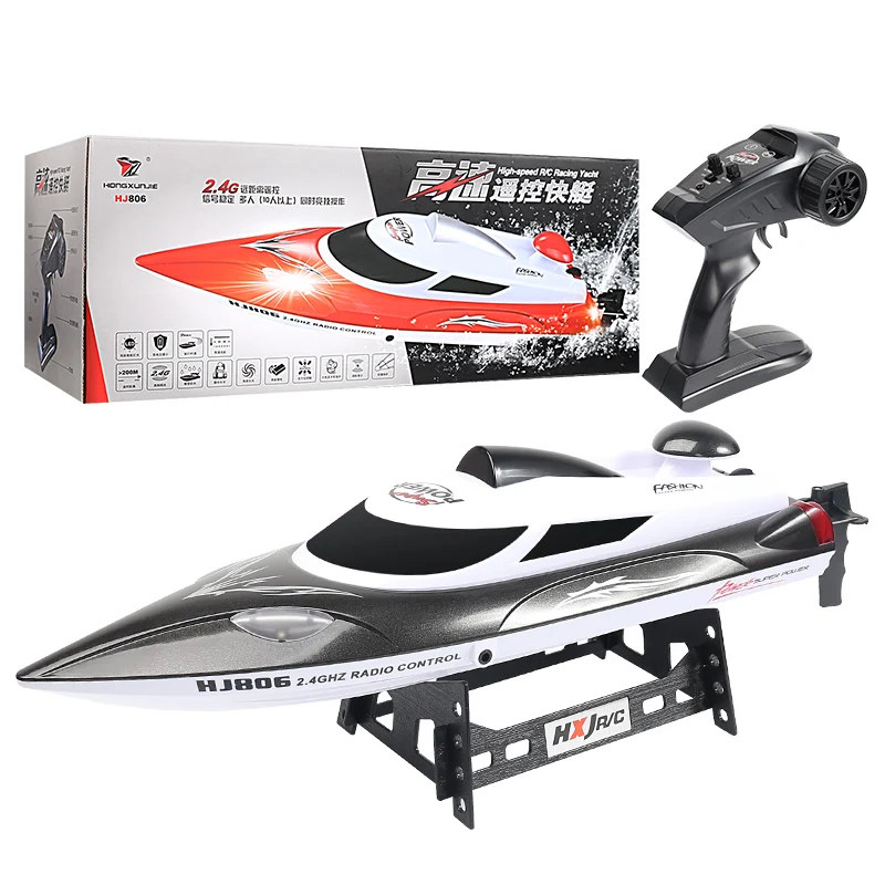 

2.4G Remote Controlled High Speed Racing Ship Rc Boat On Radio Control Boats With LED Light 35km/h 200m Control Distance Toys