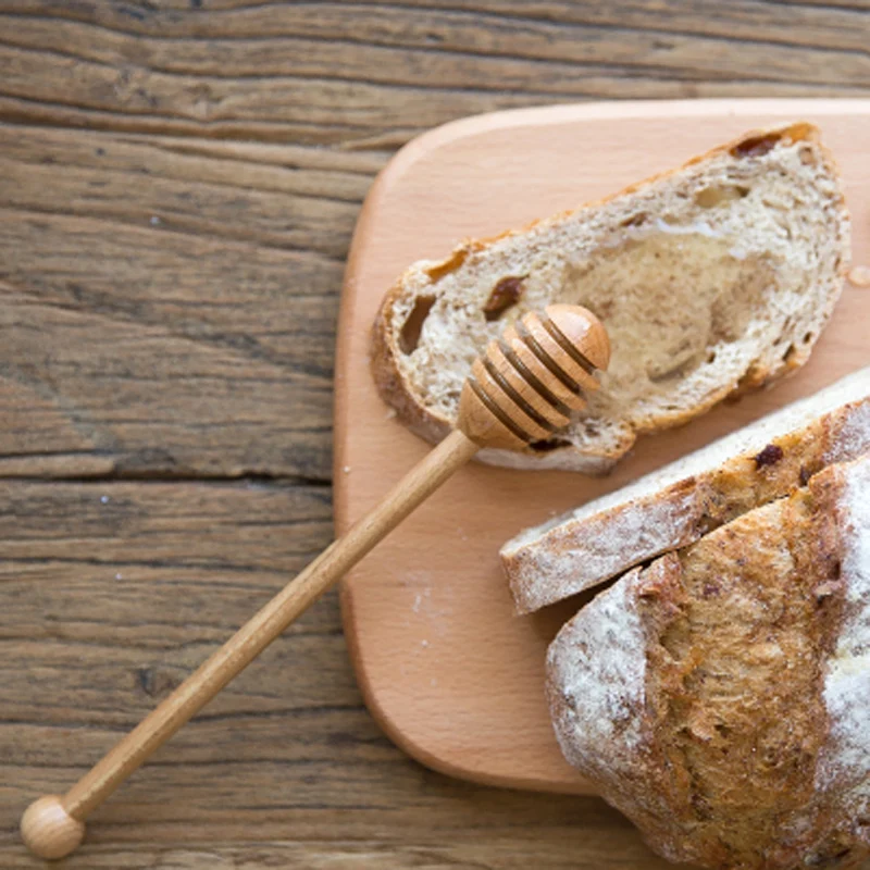 Деревянная ложка для меда 1 шт. деревянная чая кофе столовая банка товары