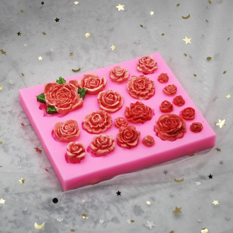 

Rose Flower Fondant Silicone Mold Food Kitchen and Bar Supplies DIY 3D Flower Silicone Mold Cake Decoration Tool Baking Mold