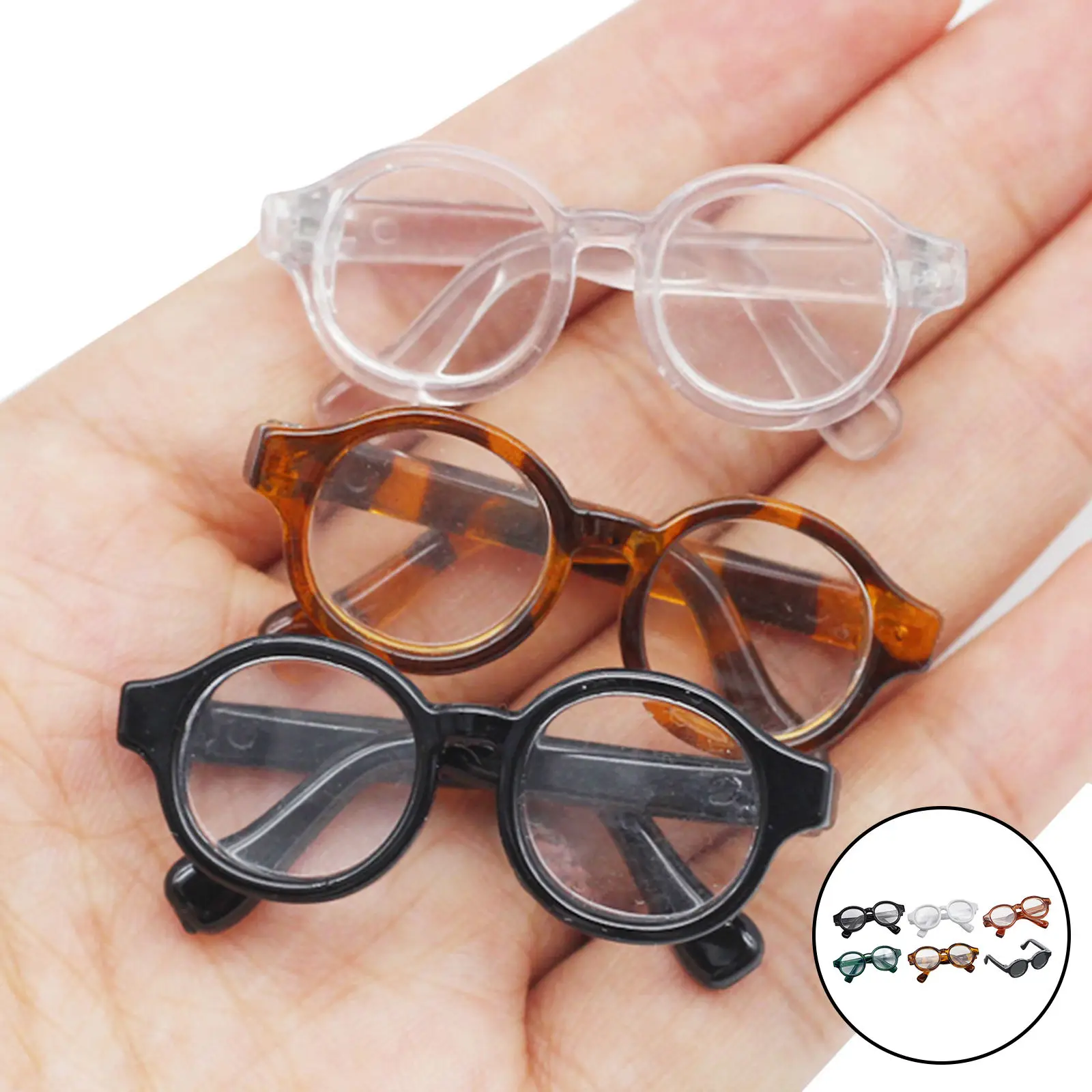 

Fashion Doll Glasses Accessories Doll Decor Plastic 4.5cm Girls Toy Kids Toys