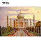 5D DIY алмазная живопись, тадж-махал, индийская Алмазная мозаика, вышивка крестиком, полная квадратнаякруглая Стразы, домашний декор, алмазная картина