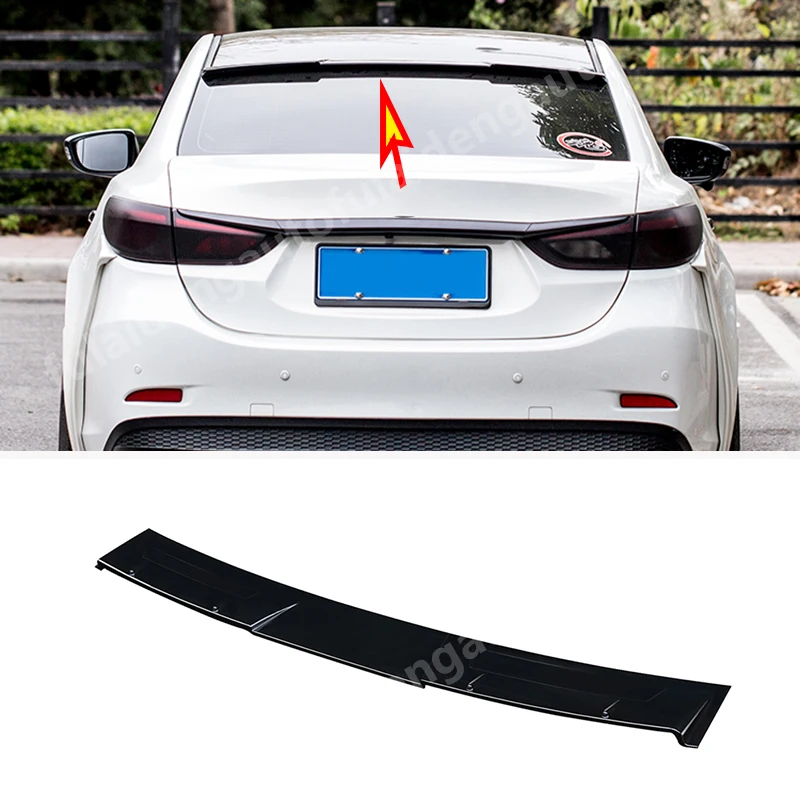 Глянцевый черный спойлер на крышу заднего стекла из АБС пластика для Mazda 6 Atenza 2014