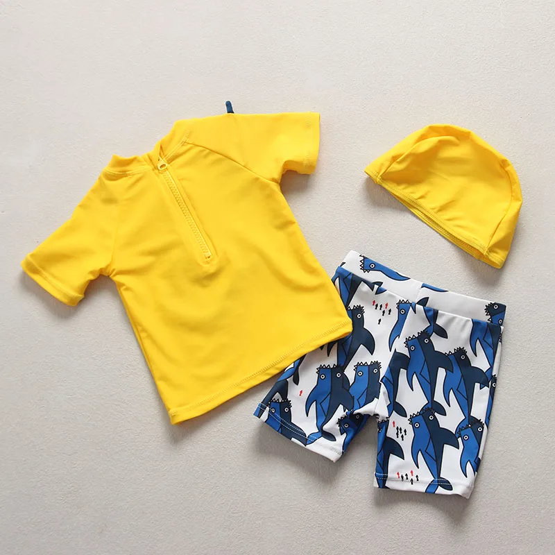 Swimsuit for Baby UV Protection Beach Clothes Boy Shark Print Beach Summer Children Swimming Suit Infant Toddler Kids Swimwear
