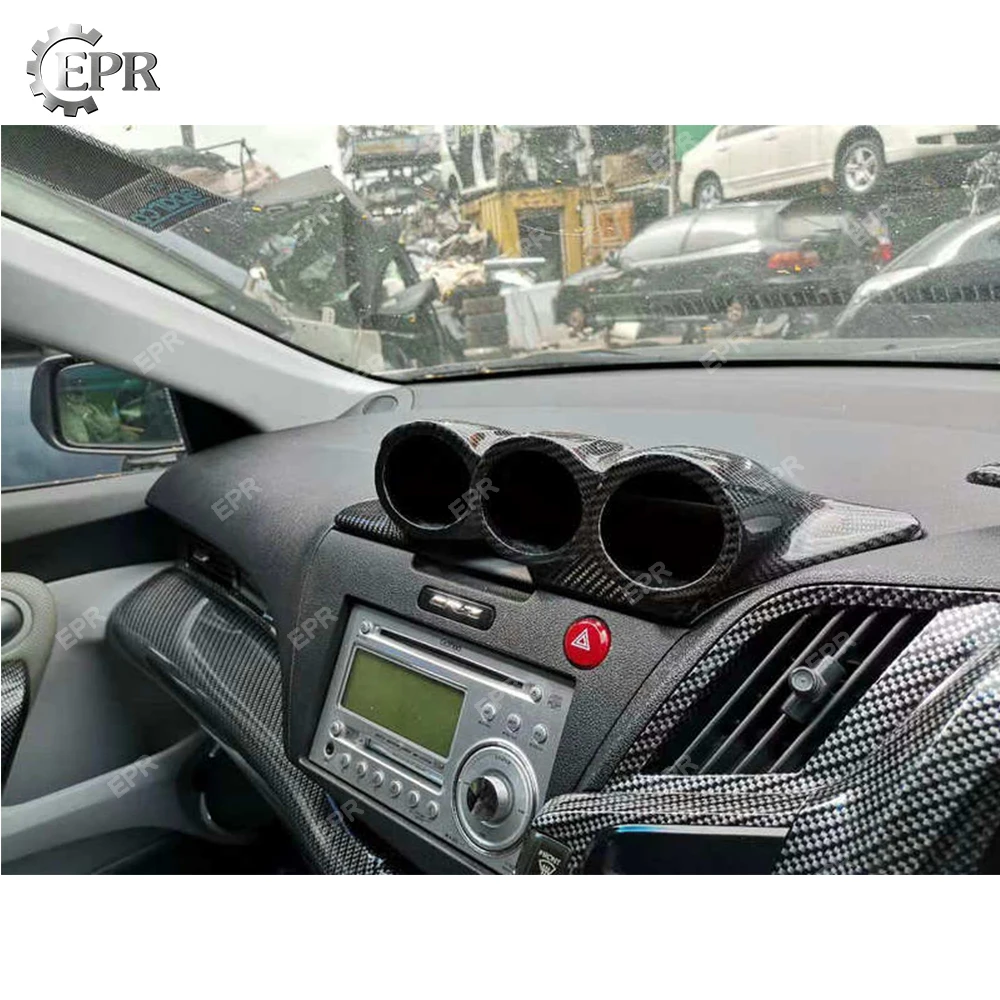 Интерьер из углеродного волокна для Honda CRZ ZF1 2010- JDM СТИЛЬ Dash крепление тройной Gauge Pod(60 мм RHD) комплект для кузова тюнинг отделка для CR-Z