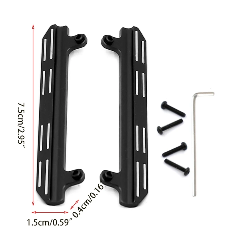 

1 Pair Aluminum Alloy RC Car Pedal Remote Control Car Pedal Side Boards Upgrade Parts Fit for RC Accessory