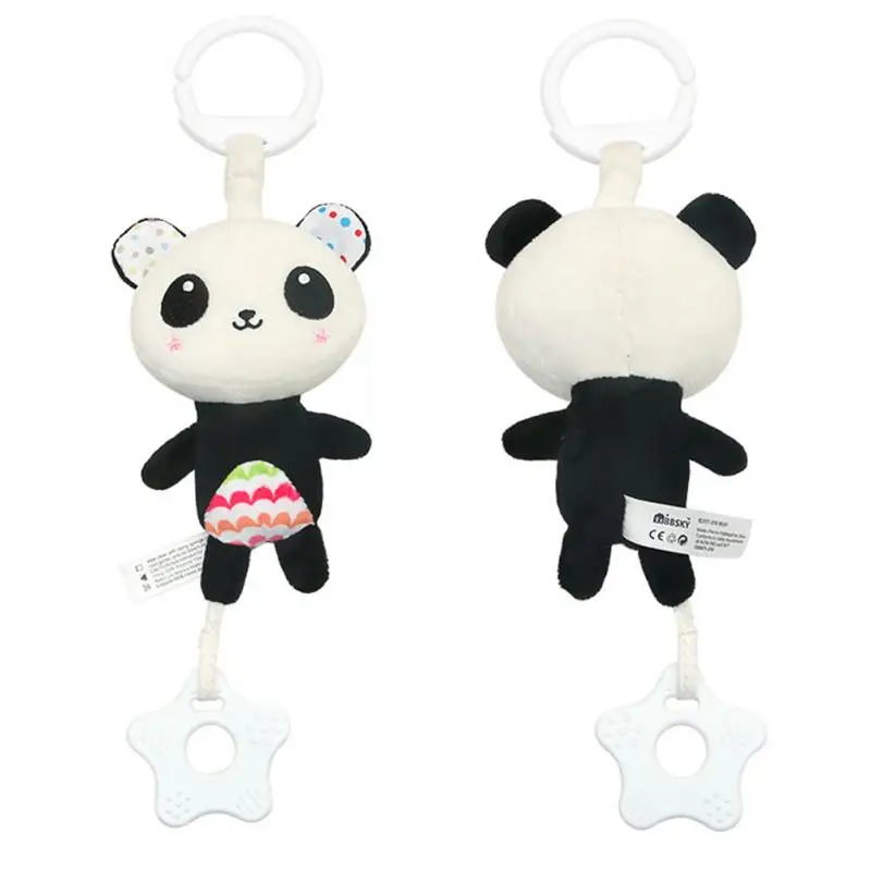 

Baby Rattle Cute Cartoon Stuff Animal Music Sounding Soft Baby Stroller Hanging Plush Toy Early Educational Toy Gift For Toddler