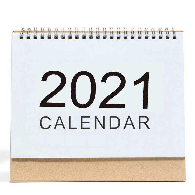

2021 Simple Coil Series Desk Calendar Creative DIY Memo Pad Schedule Planner Agenda Organizer 2020.08~2021.12