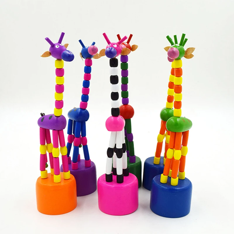 1 шт. детский деревянный игрушечный Жираф|Игровые фигурки и трансформеры| |