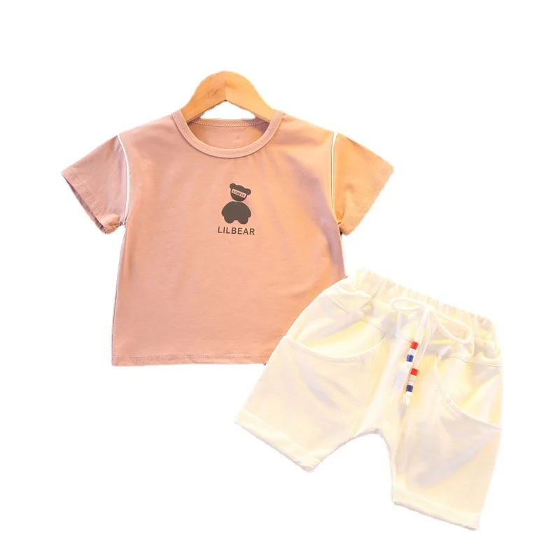 

New Kids Infant Casual Clothing Summer Children Cotton Clothes Baby Boy Girls T Shirt Shorts 2Pcs/sets Toddler Trendy Sportswear