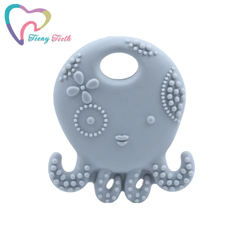 1 шт. силиконовая подвеска в виде осьминога без бисфенола|silicone pendant|silicone teether