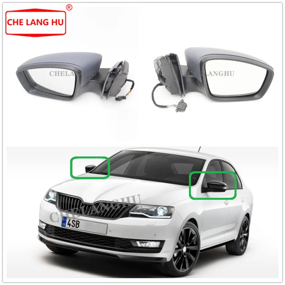 Для Skoda Rapid 2017 2018 2019 автомобильное Стайлинг заднее электрическое регулируемое и