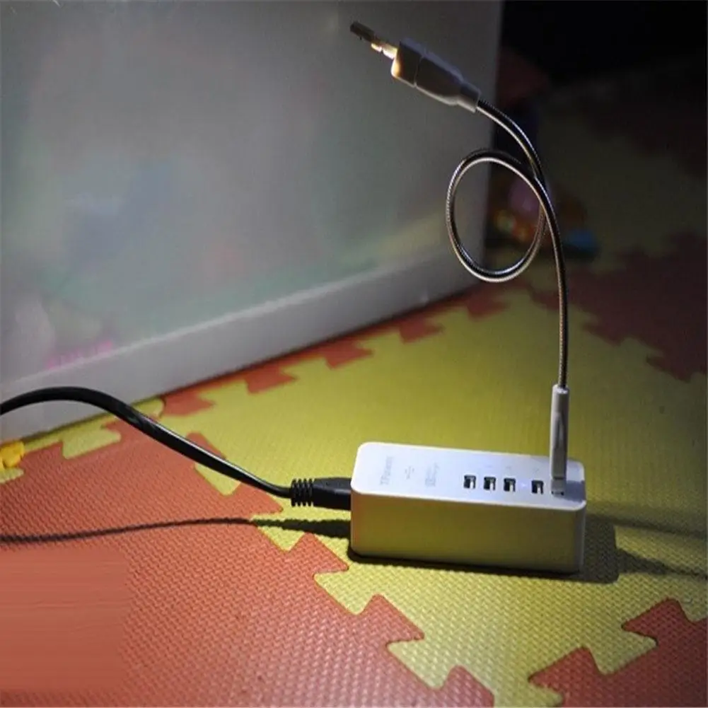 Double Sided USB 3 X LED Warm Mini Pocket Card Light With Induction Switch Camping Laptop Keyboard Lamp White | Лампы и освещение