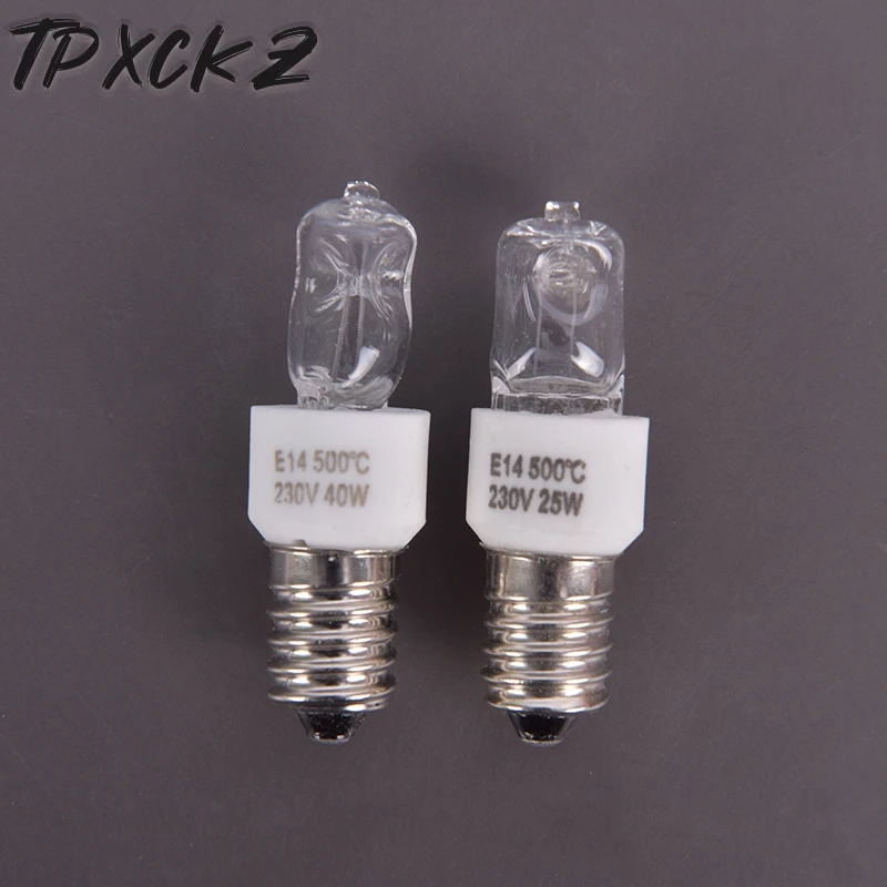 

E14 25W 40W Oven Light Bulb High Temperature Resistant Safe Halogen Lamp Dryer Microwave Bulb Life to 2000H Home Lighting Lamp