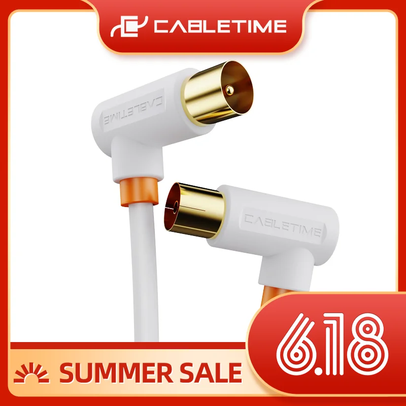 Кабельный цифровой ТВ Кабель 90 градусов M/F коаксиальный спутниковый антенный