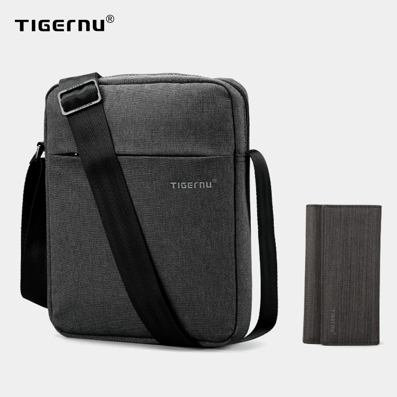 Мужская наплечная сумка Tigernu с защитой от брызг и бумажником через плечо Сумка
