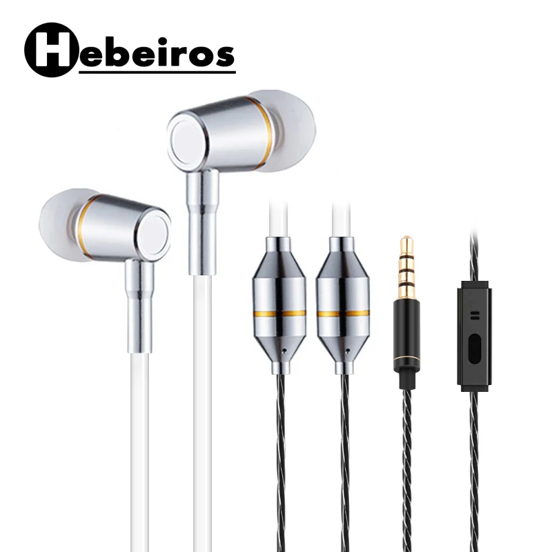 black cable Беспроводные наушники с металлической воздушной трубкой, акустические наушники с шумоподавлением 3,5 мм, стереогарнитура для iphone, xiaomi, huawei, mp3-плеер - Цвет: black cable