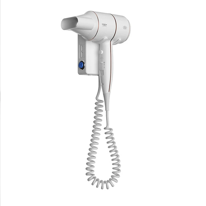 

Hot/Cold Wind Blow Hair Dryer Electric Wall Mount Hairdryers Hotel Bathroom Skin Hanging Brush Air Blower With Stocket