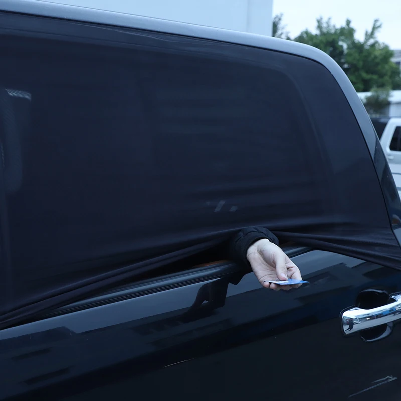 

For Toyota Tundra Pickup 2014-2021 Sun Shade Rear Side Window Sunshade Mesh Sun Visor Protection Window Film Anti-mosquito