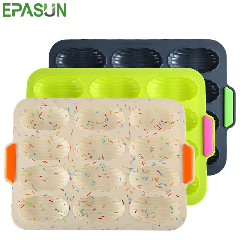 Силиконовая форма для выпечки 12 отверстий противень чашка пищевая хлебное