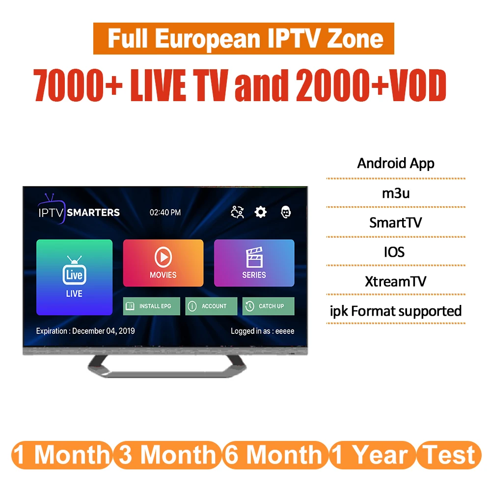 IP tv подписка для Android tv BOX Great Bee Арабский Ip tv Box Ip tv M3u Ip tv Арабский H tv HDMI 2,0 7000+ Live Smart tv Ugoos