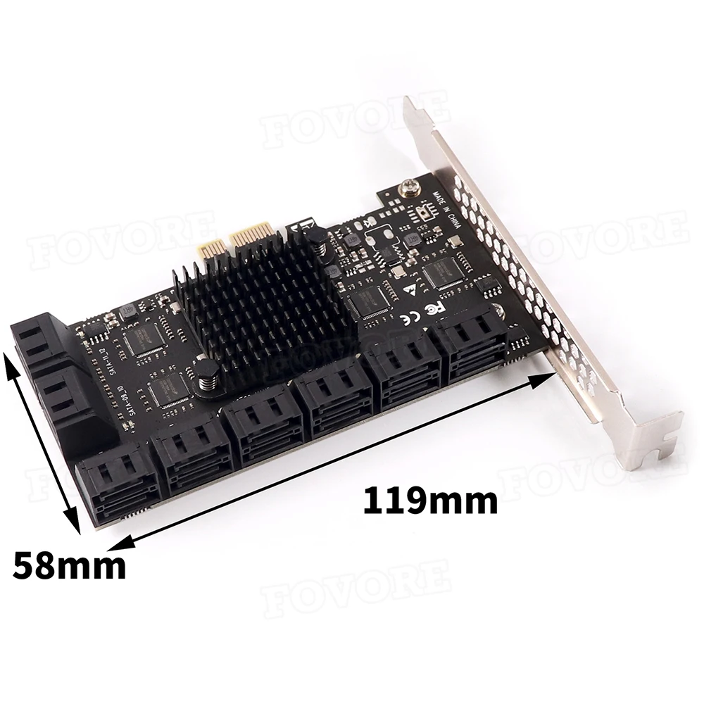 16-портовый s SATA 3 III 0 6 ГБ SSD в PCIe x1 10-портовый преобразователь PCI-e PCI express на SATA3