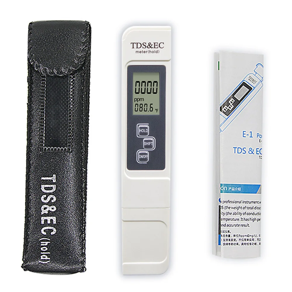 

TDS EC Temperature Tester 3 In 1 TDS Meter Pen Water Quality Measurement TDS EC Test Pen For Drinking Water Aquariums