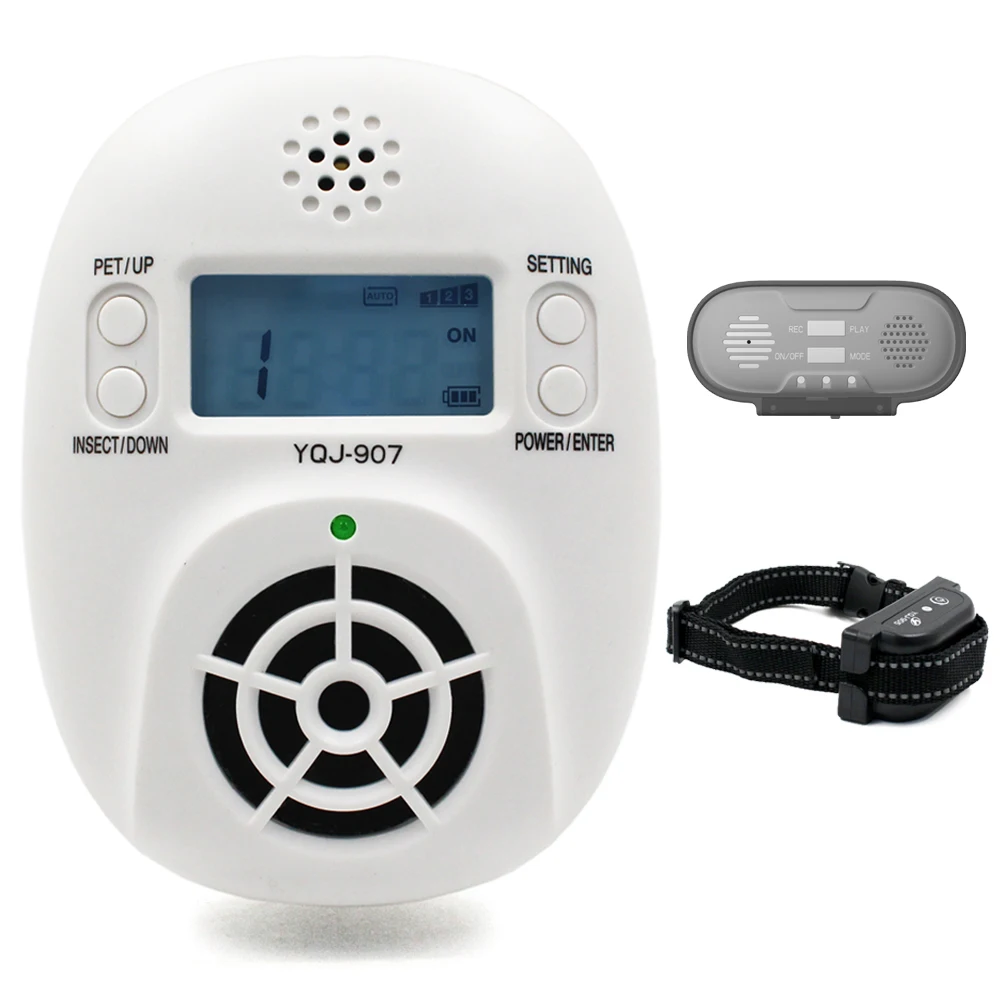System Pets Indoor 2 In1 Ultrasonic Insect Repeller Collars 
