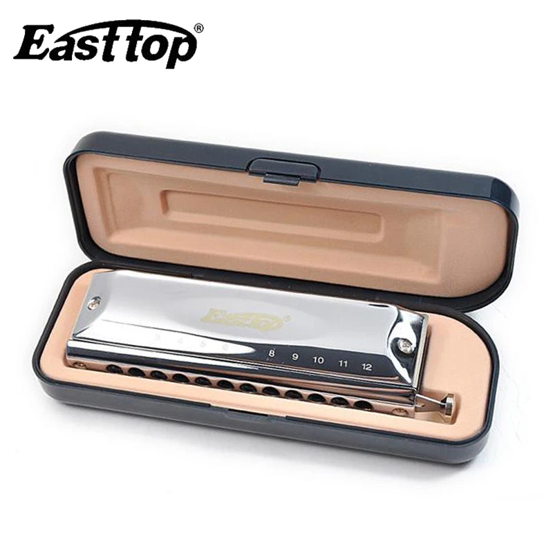 Easttop Хроматическая губная гармоника с 12 отверстиями 48 тонов для рта органная блюз