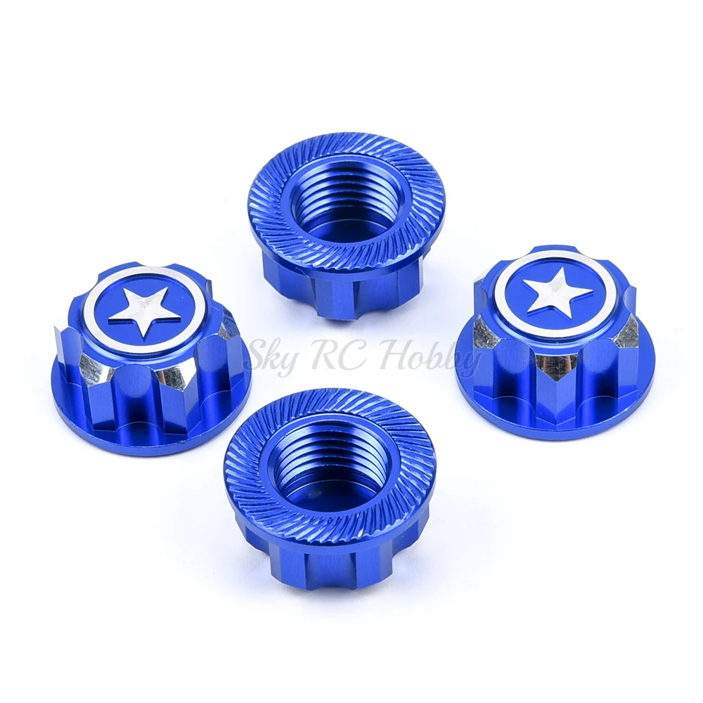 Алюминиевые гайки для радиоуправляемой машинки 17 мм пылезащитные