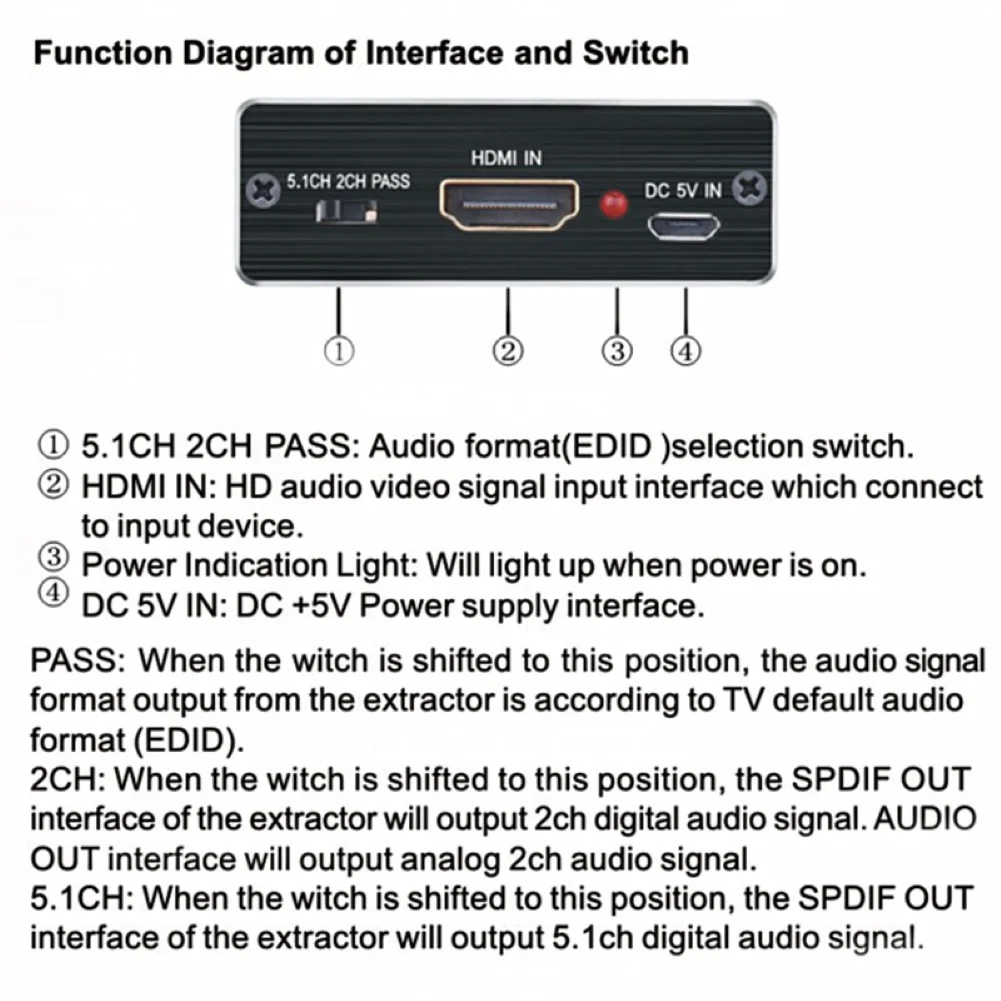 4K HDMI-совместимый с HDMI-Совместимый оптический SPDIF 3 5 мм аудио экстрактор конвертер