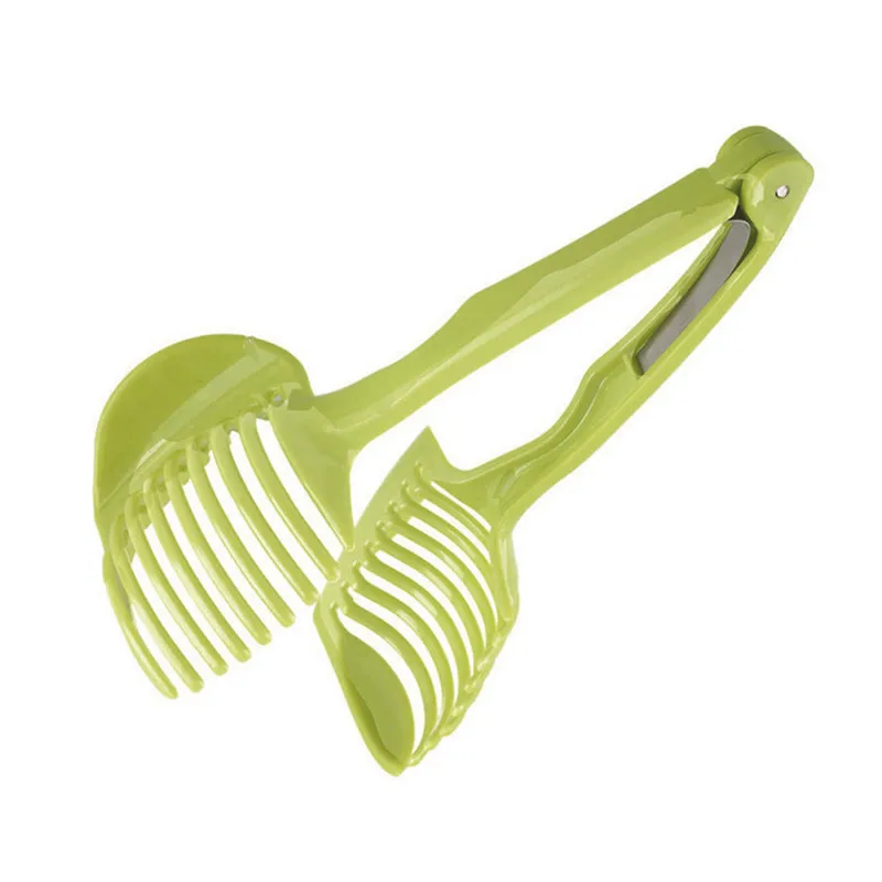 Plastic Hand Slicer Potato Tomato Cutter Tools Lemon Round Slice Clip Fruit Splitter Cutting Holder Kitchen Accessories | Дом и сад