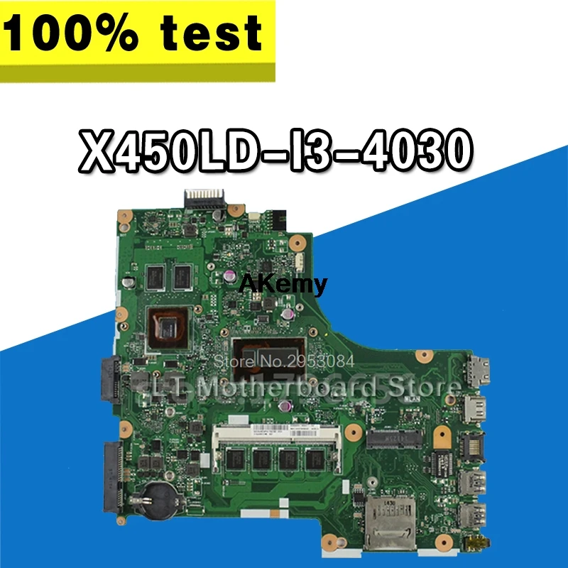 

Материнская плата X450LD REV2.0 i3-4030U /i3-4010U GT820M 2G для ноутбука Asus X450LD материнская плата X450LD материнская плата X450LD материнская плата