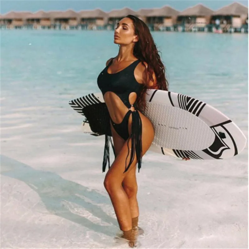 Модный слитный купальник с леопардовым принтом 2021 женский сексуальный высоким