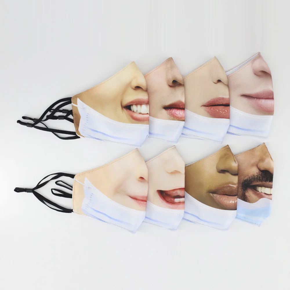 

Creative Cotton Cloth Interesting Adult Mask Cospaly Protection Masks Adjustable Breathable Spring Autumn Windproof Women Mask