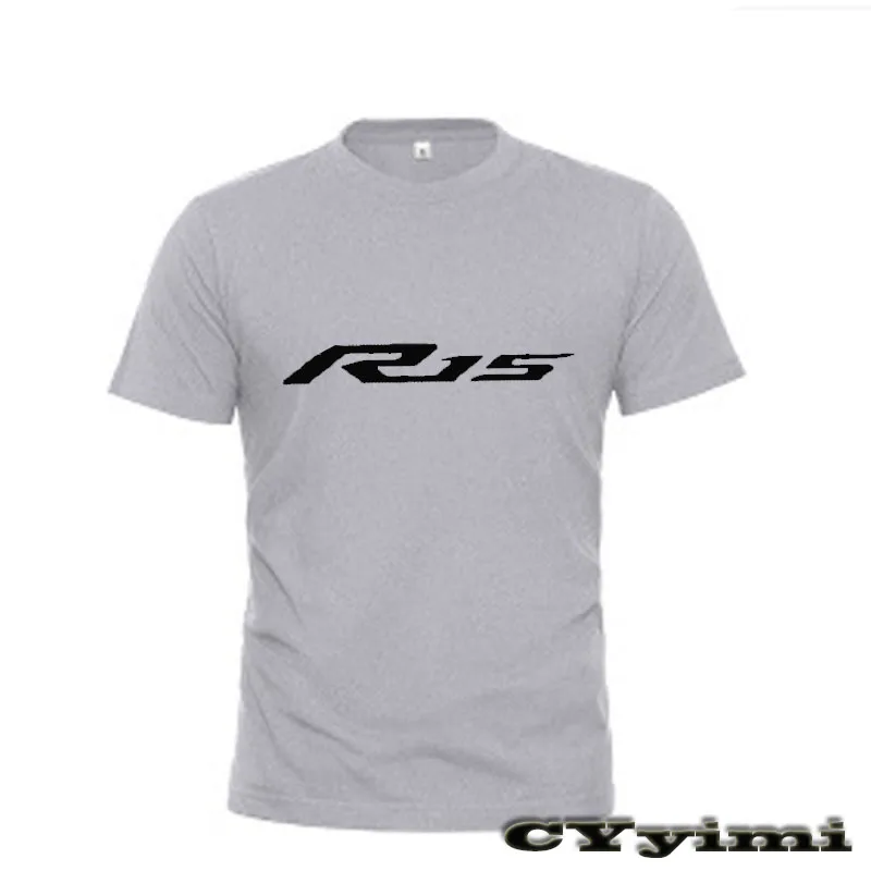 

For Yamaha YZFR15 YZF-R15 T Shirt Men New LOGO T-shirt 100% Cotton Summer Short Sleeve Round Neck Tees Male