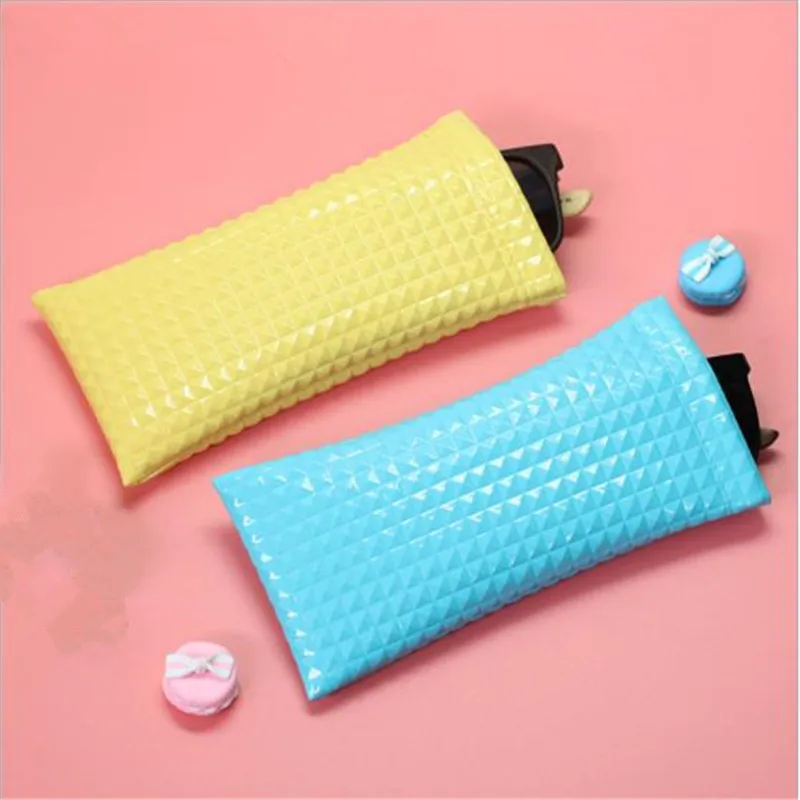 

Pu Leather Reading Glasses Bag Case Waterproof Solid Sun Glasses Pouch Simple Eyewear Storage Bags Eyewear Accessories