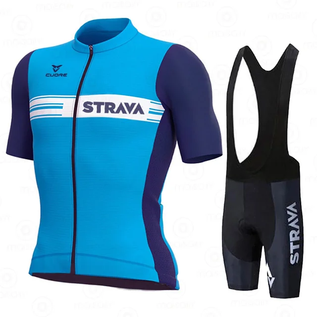 

STRAVA 2021 Summer Pro Team Men's Mtb Bike Wear Breathable Mountain Bicycle Clothes Sportwears Cycling Clothing Kits