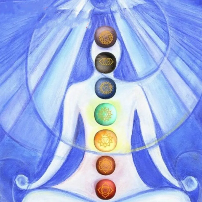 

7 Chakra Ornaments Natural Crystal Gem Chakra Energy Aura Symbol Divinatio Meditation Healing Stone Jewelry Gift