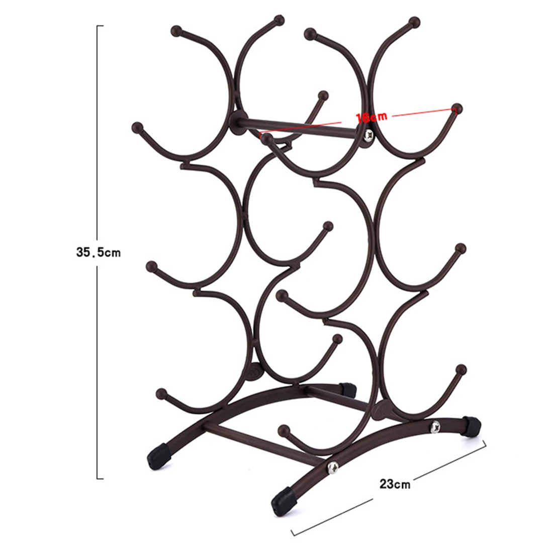 

3-Tier Stackable Wine Rack Countertop Free Standing Wine Holder Storage Racks For 6 Wine Bottles Storage Shelf Holders New