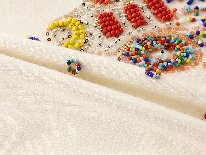 

Qooth Embroidery Knit Sweater Women Pullover Fish Knitted Sweaters 2020 Spring Fashion Long Sleeve Casual Loose Jumpers QH2233