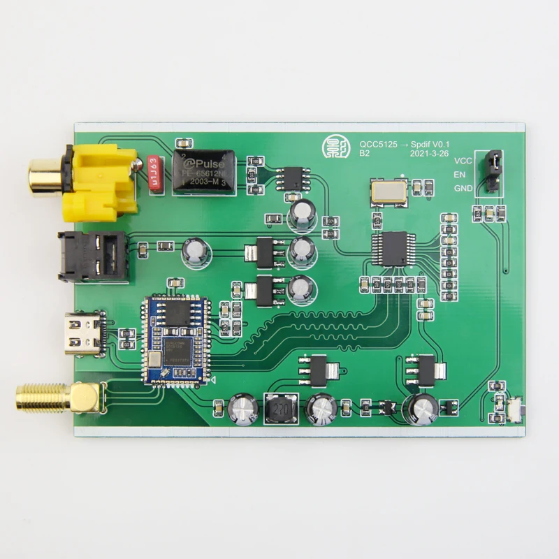 Ресивер QCC5125 с Bluetooth на коаксиальный 24 бит 96 кГц оптоволоконный модуль 5 0