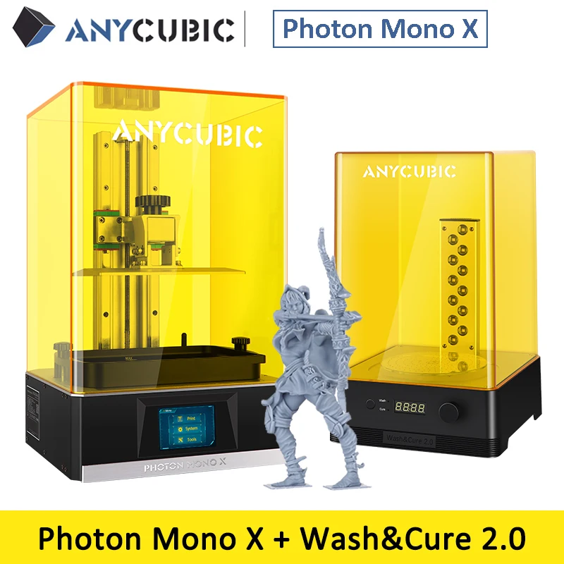 

NEW ANYCUBIC Photon Mono X UV Resin Printer 8.9 inch 4K Monochrome LCD 8x Anti-aliasing APP Remote Control SLA 3d Printer