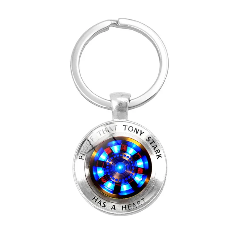 Железный человек дуговой реактор стеклянный купол кулон брелок доказательство