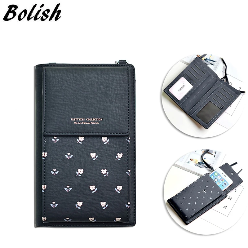 fashion print multi-function Student Wallet Casual Women Shoulder Bag Large Card Holder | Багаж и сумки